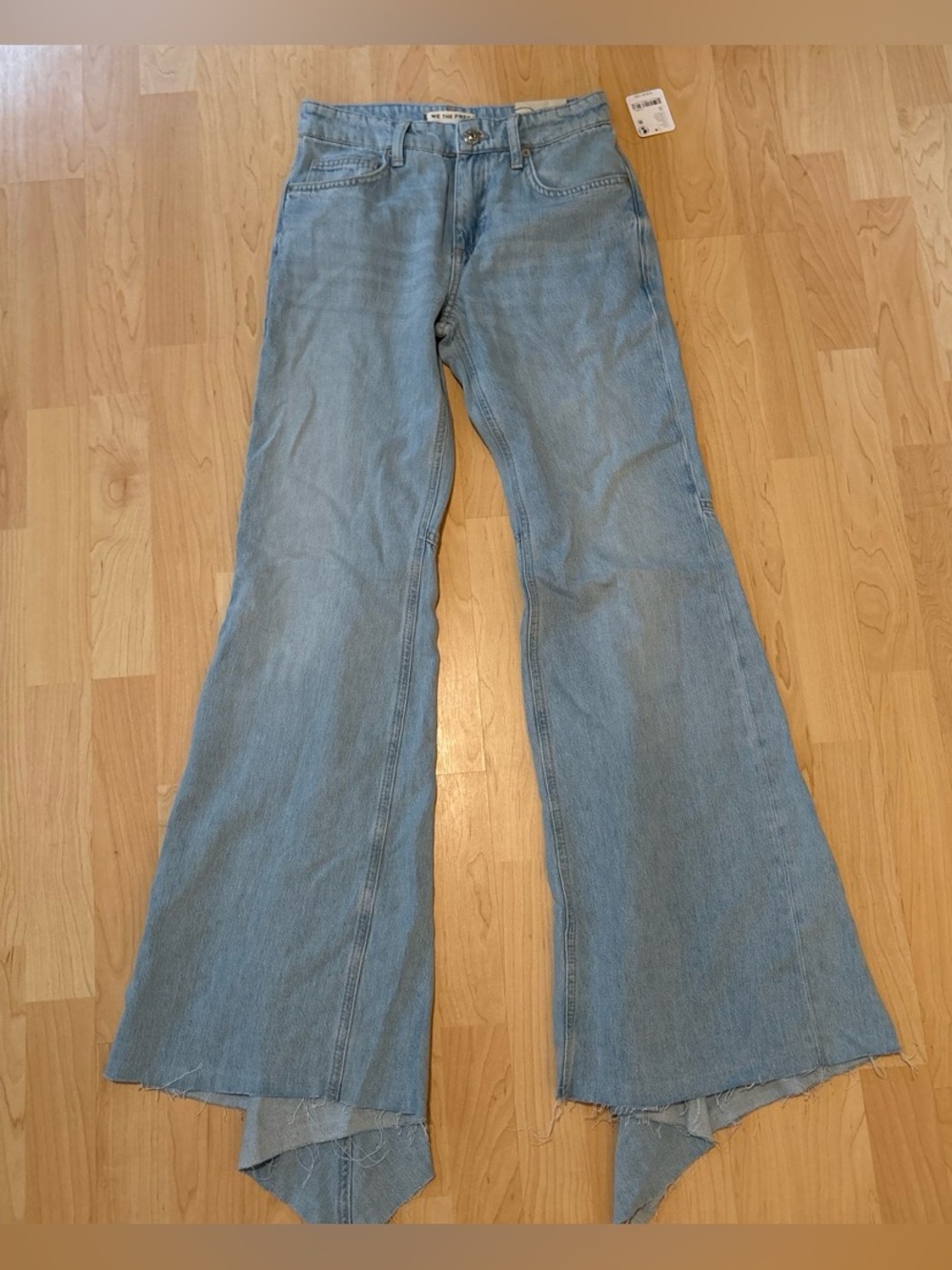 We The Free Light Blue High-Rise Flared Jeans